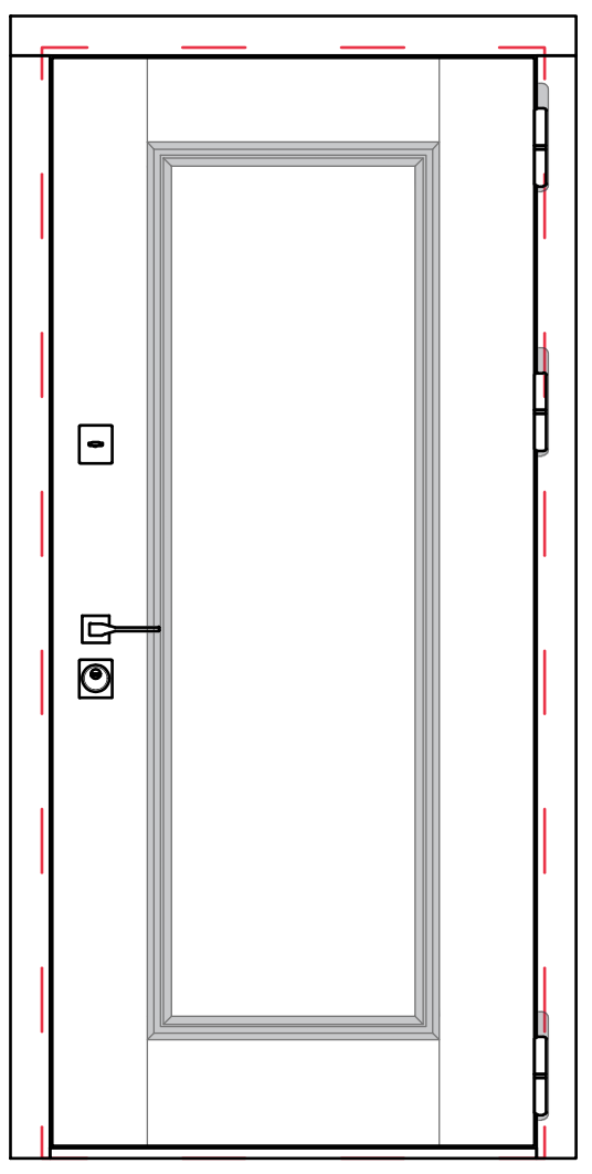 Металлическая дверь с фрезеровкой в коттедж RS-117